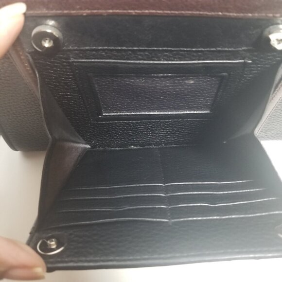 Brighton Black Brown Women's Mulit-compartment Shoulder Purse - Picture 8 of 13